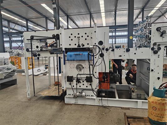 Die Cutting and Creasing Machine for Corrugated Cardboard in Building Material Shops