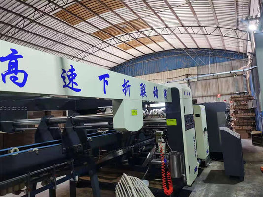 Advanced Corrugated Carton Box Flexo Printing Machine With Slotter Cardboard Folder Gluer