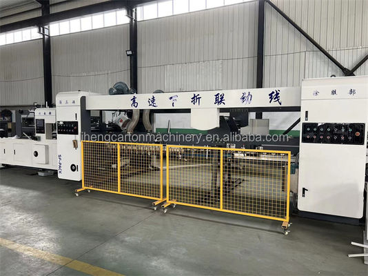 2500 KG Weight Flexo Printing Machine Manufacture With Box Folder Gluer Machine Design