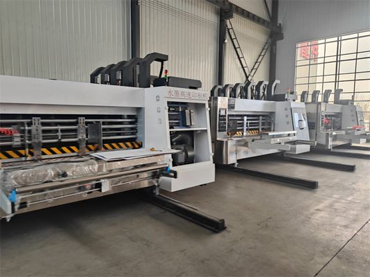 Corrugated Carton Box Flexo Printing Machine with 4 Colors and Automatic Folder Gluer