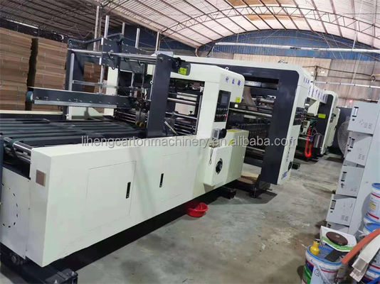 Automatic Corrugated Carton Box Flexo Printing Machine with Automatic Folder Gluer Made
