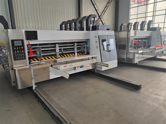 5500 KG Automatic Flexo Printer Slotter Die Cutter Inline Folder Gluer Machine For Corrugated Box Machine Ffg Case Maker Machine
