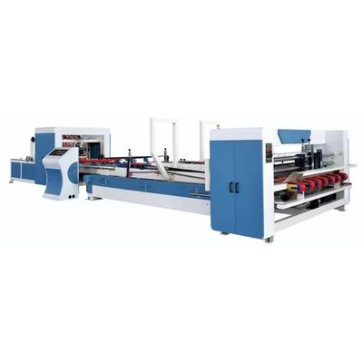 Super Automatic Carton Box Folder Gluer Folding with Advanced Textiles Gluing Machine