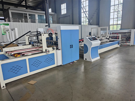 Super Automatic Carton Box Folder Gluer Folding with Advanced Textiles Gluing Machine