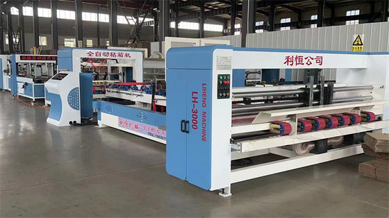 Super Automatic Carton Box Folder Gluer Folding with Advanced Textiles Gluing Machine