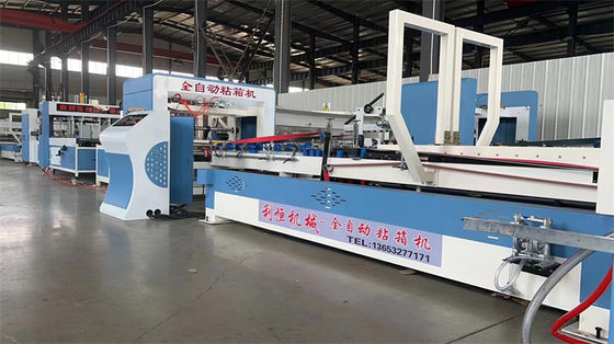 Super Automatic Carton Box Folder Gluer Folding with Advanced Textiles Gluing Machine
