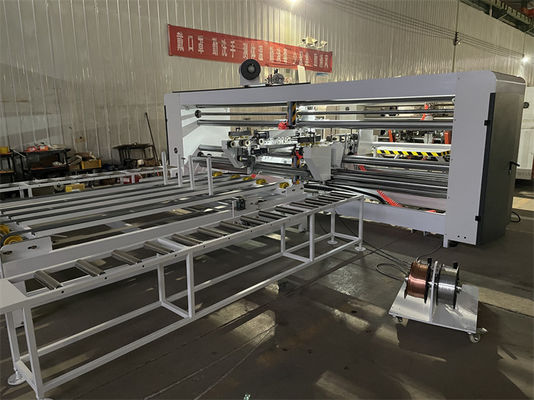 Semi Automatic Double Pieces Servo Carton Box Stitching Machine for Various Box Sizes