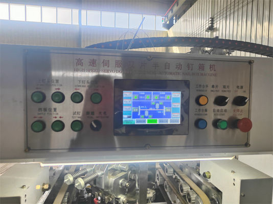 Pizza Box Making Machine with Semi-Auto Double Piece Stitcher Or Stitching Function