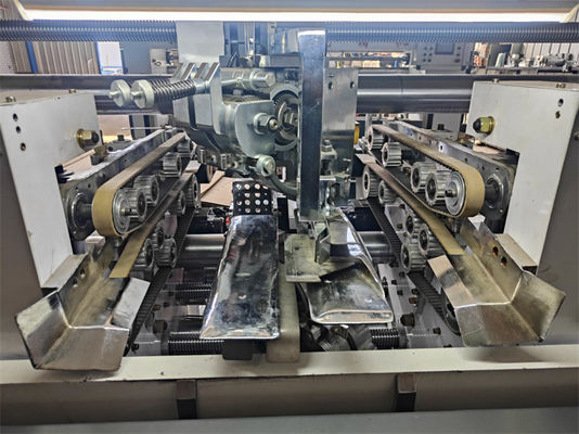 Pizza Box Making Machine with Semi-Auto Double Piece Stitcher Or Stitching Function
