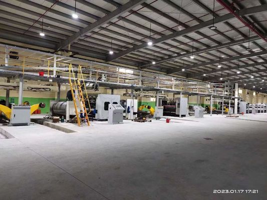 4500 KG High Speed 3ply Corrugated Cardboard Production Line for Effective Packaging