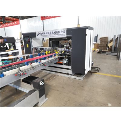 Full Automatic Carton Folder Gluer Machine for Carton Box Stitching Advanced Technology