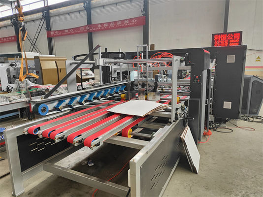 Full Automatic Carton Folder Gluer Machine for Carton Box Stitching Advanced Technology