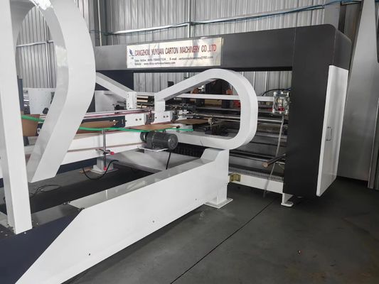 Automatic Carton Box Folder Gluer With Electric Driven For Plastic Packaging Material