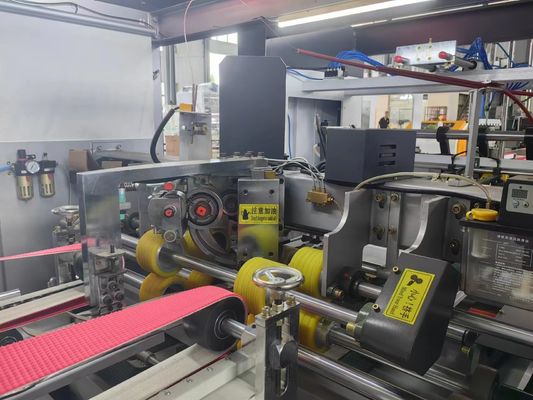 Automatic Carton Box Folder Gluer With Electric Driven For Plastic Packaging Material