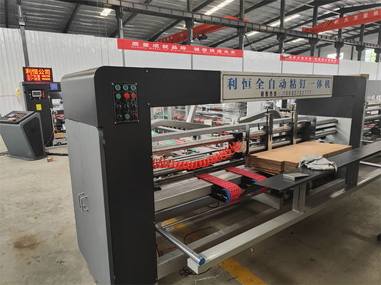 Automatic Carton Box Folder Gluer With Electric Driven For Plastic Packaging Material