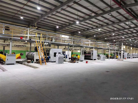 Easy to Operate 3/5/7ply Corrugated Cardboard Making Machine for Food Packaging Solutions