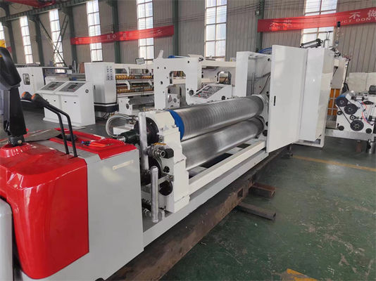 6500 KG Single Face Corrugated Paper Roll Kraft B E F Flute Single Facer Corrugator Machine