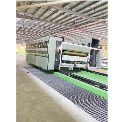4 colour corrugated carton pizza box flexo making printing slotting die cutting machine