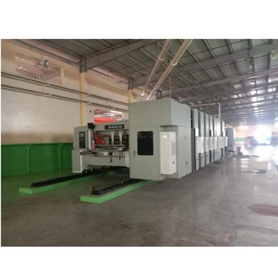 4 colour corrugated carton pizza box flexo making printing slotting die cutting machine