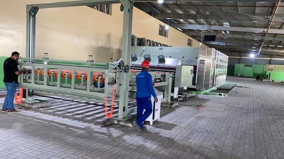 4 colour corrugated carton pizza box flexo making printing slotting die cutting machine