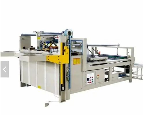 Long Service Life Semi Automatic Two Pieces Folder Gluer Two Sides Folding Gluing Machine