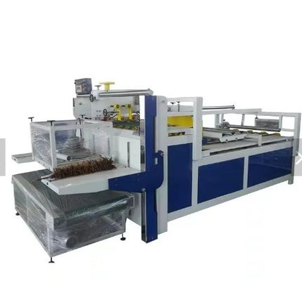 Long Service Life Semi Automatic Two Pieces Folder Gluer Two Sides Folding Gluing Machine