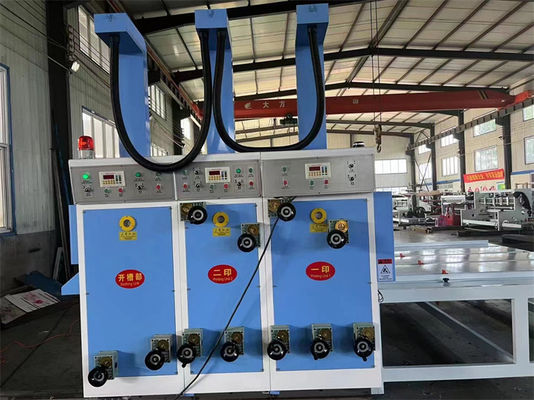 Chain Feeding 2 Color Printing Slotting Machine for Corrugated Cardboard Production