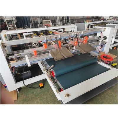 Easy to Operate Semi Automatic Two Pieces Folder Gluer Machine for Cardboard Paper Making