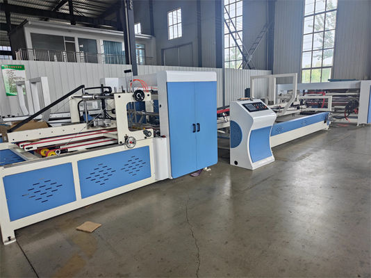 Voltage 380v Cardboard Carton Box Folder Gluer Machine Automatic Folding Gluing Machine