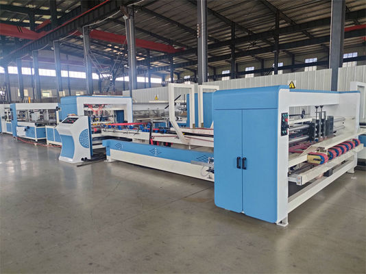 Voltage 380v Cardboard Carton Box Folder Gluer Machine Automatic Folding Gluing Machine