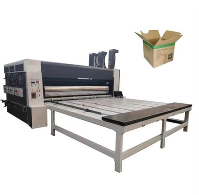 Chain Feeder 2 Colors Flexo Printer Slotter Rotary Die Cutter Machine for Customer's Request