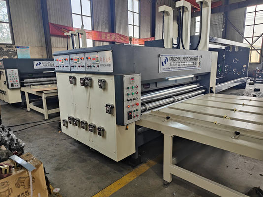 Chain Feeder 2 Colors Flexo Printer Slotter Rotary Die Cutter Machine for Customer's Request
