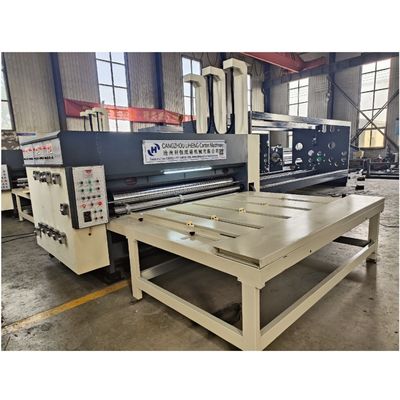 Chain Feeder 2 Colors Flexo Printer Slotter Rotary Die Cutter Machine for Customer's Request