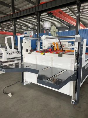 Design Semi Automatic Folding Gluing Machine for Carton Unfolding Dimensions 600*300mm