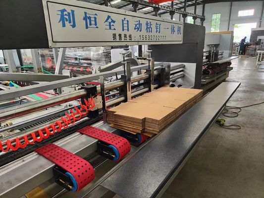 Automatic Corrugated Cardboard Box Folding Gluing Machine for Customer Requirements