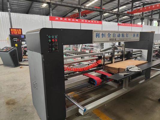 Automatic Corrugated Cardboard Box Folding Gluing Machine for Customer Requirements