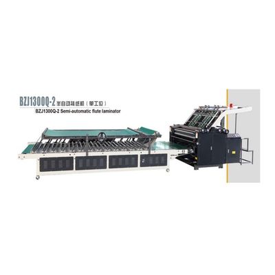 High Productivity Semi-auto Corrugated Board Flute Laminating Machine 13.5m x 2m x 2.9m