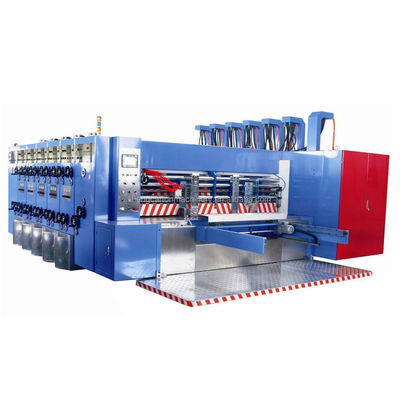 Automatic 4 Color Pizza Box Making Machine Flexo Printing Die Cutter for Projects