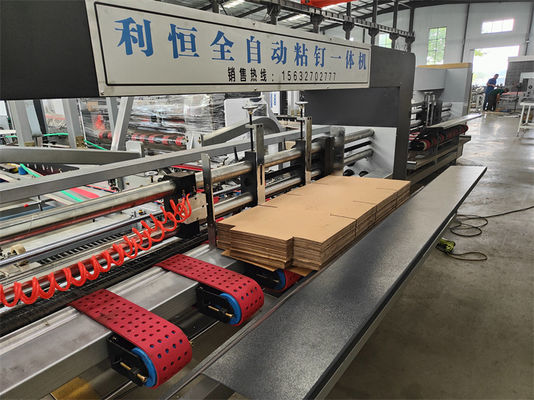 Paper Forming Machine for Corrugated Cardboard Box Folding and Gluing in Food Beverage
