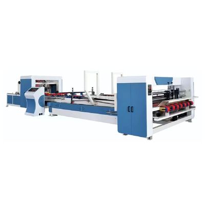 Food Beverage Shops Corrugated Carton Boxes Automatic Folder Gluer with 380V Voltage