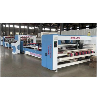 Food Beverage Shops Corrugated Carton Boxes Automatic Folder Gluer with 380V Voltage