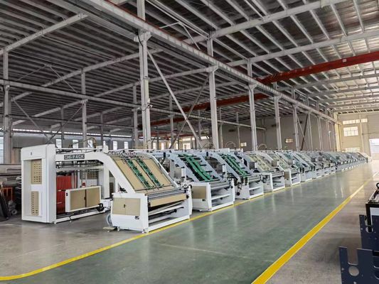 13.5m x 2m x 2.9m Automatic Flute Laminating Machine with Long Service Life