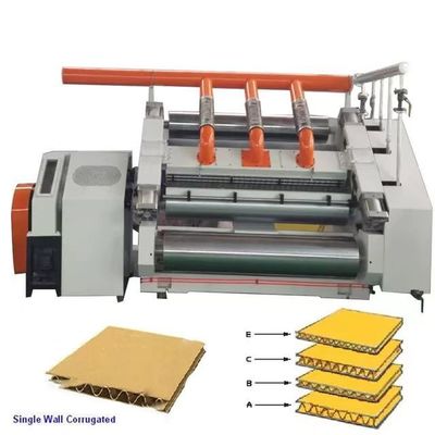 Automatic Carton Box Making Machine with Single Facer Corrugated Mill Roll Stand