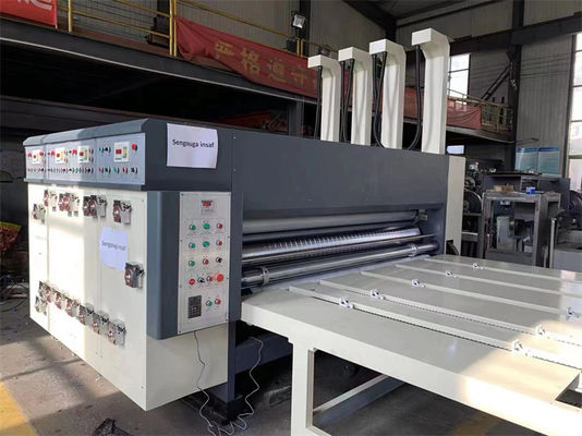 Customized Semi Automatic Flexo Printing Machine 2 3 4 Color Printer Slotter Die Cutter