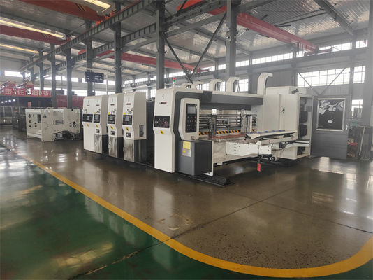 High Speed Corrugated Box Making Machine with Automatic Printing and Slotting Functions