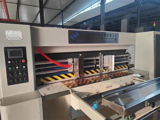 Full Automatic Carton Box Making Machine with 4 Colors Flexo Printing and Die Cutting