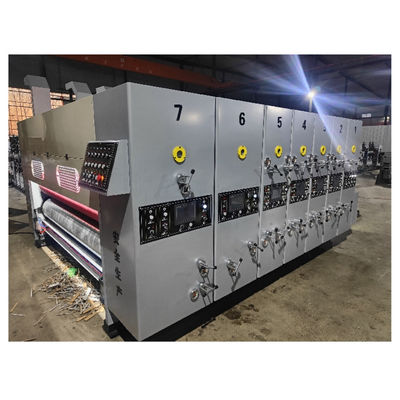 Auto Print And Cut Machine for Corrugated Cardboard Box Printing Slotting Die Cutting