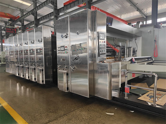 Auto Print And Cut Machine for Corrugated Cardboard Box Printing Slotting Die Cutting