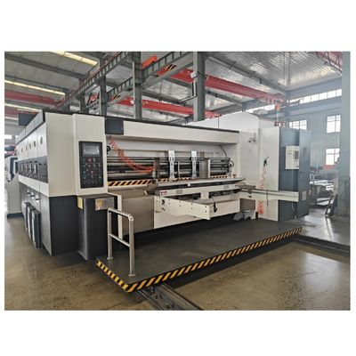 Voltage 380 Automatic Carton Box Making Machine with Flexo Die Cutter / Printing Function