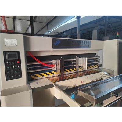 Voltage 380 Automatic Carton Box Making Machine with Flexo Die Cutter / Printing Function